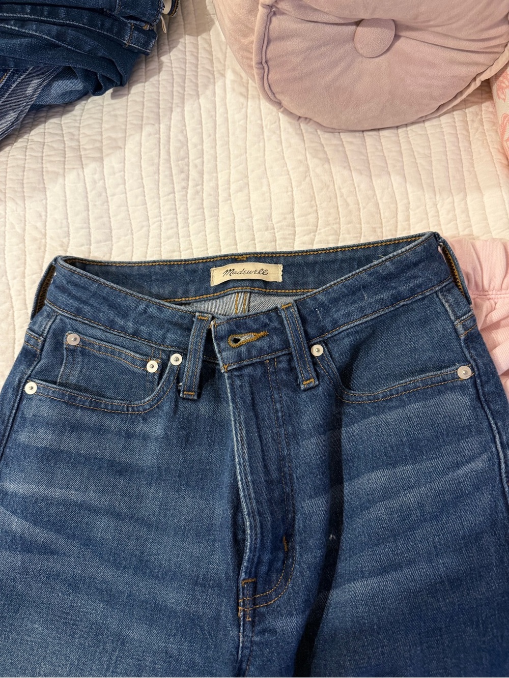 Madewell High-Rise Dark Blue Denim Jeans